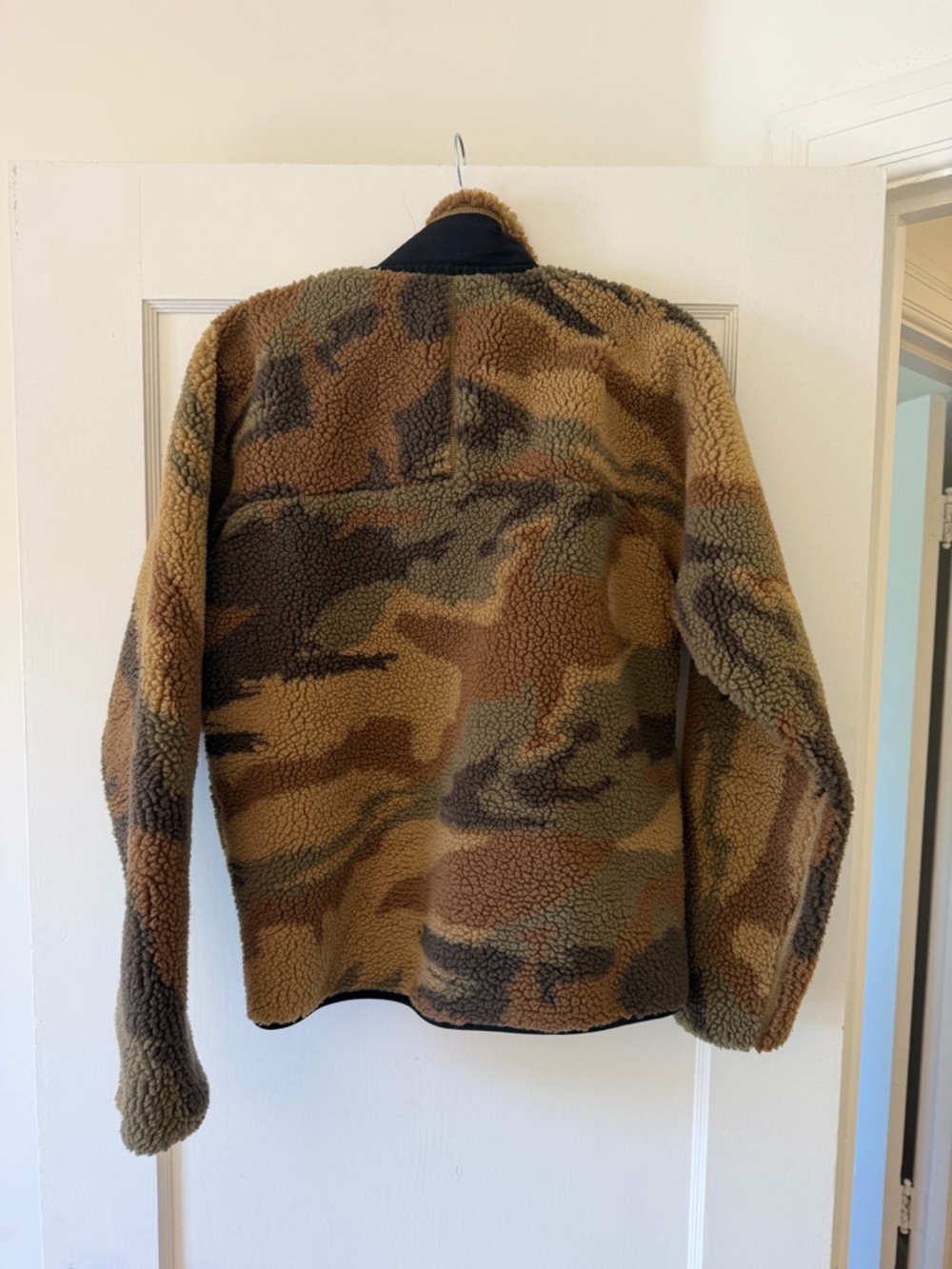 Patagonia Camo Fleece Jacket - Brown & Green (S) - Picture 2 of 2